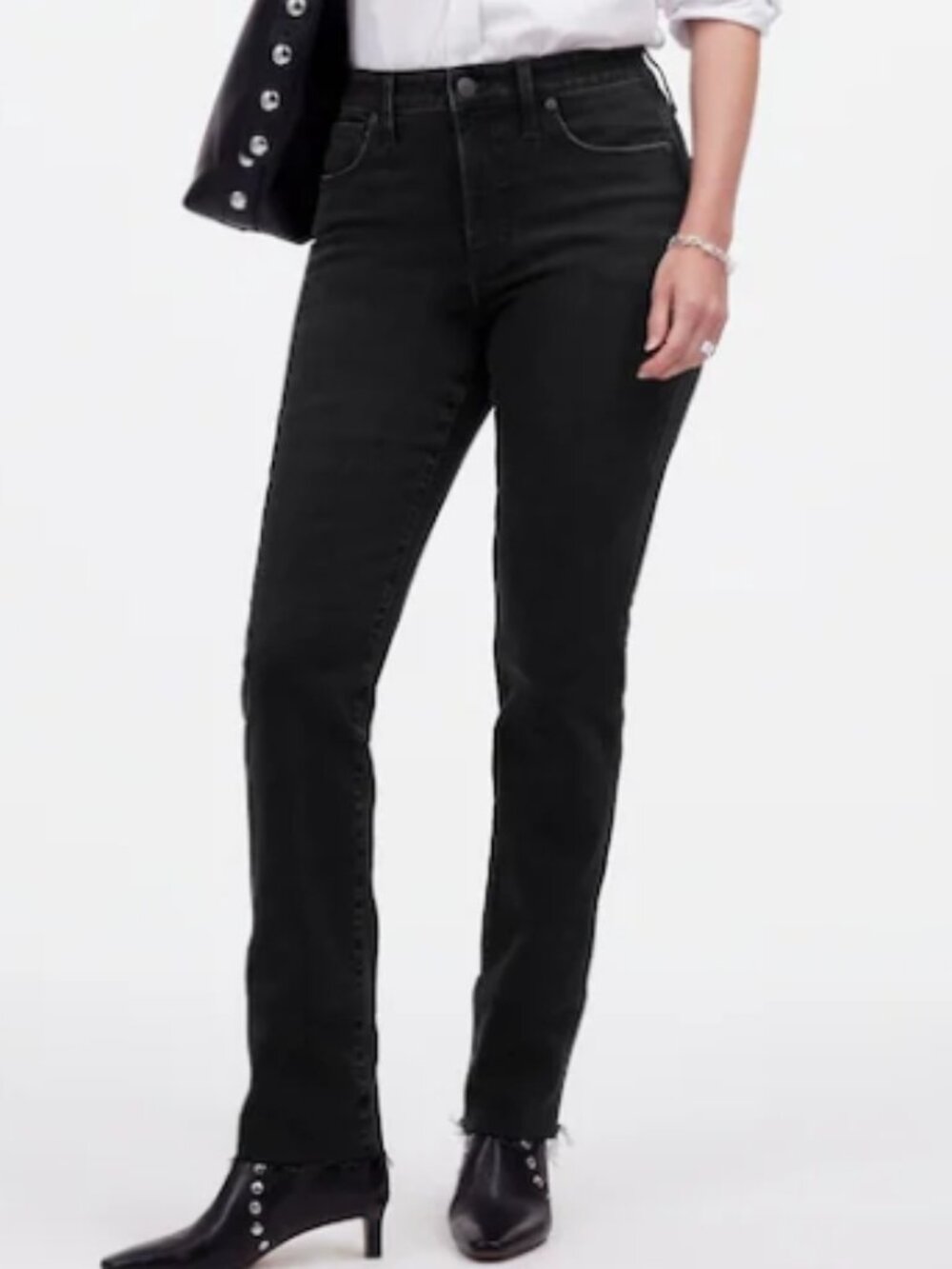 Madewell Curvy Stovepipe Jeans - Black - Size 27 - LIKE NEW
